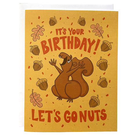 Birthday Squirrel Greeting Card