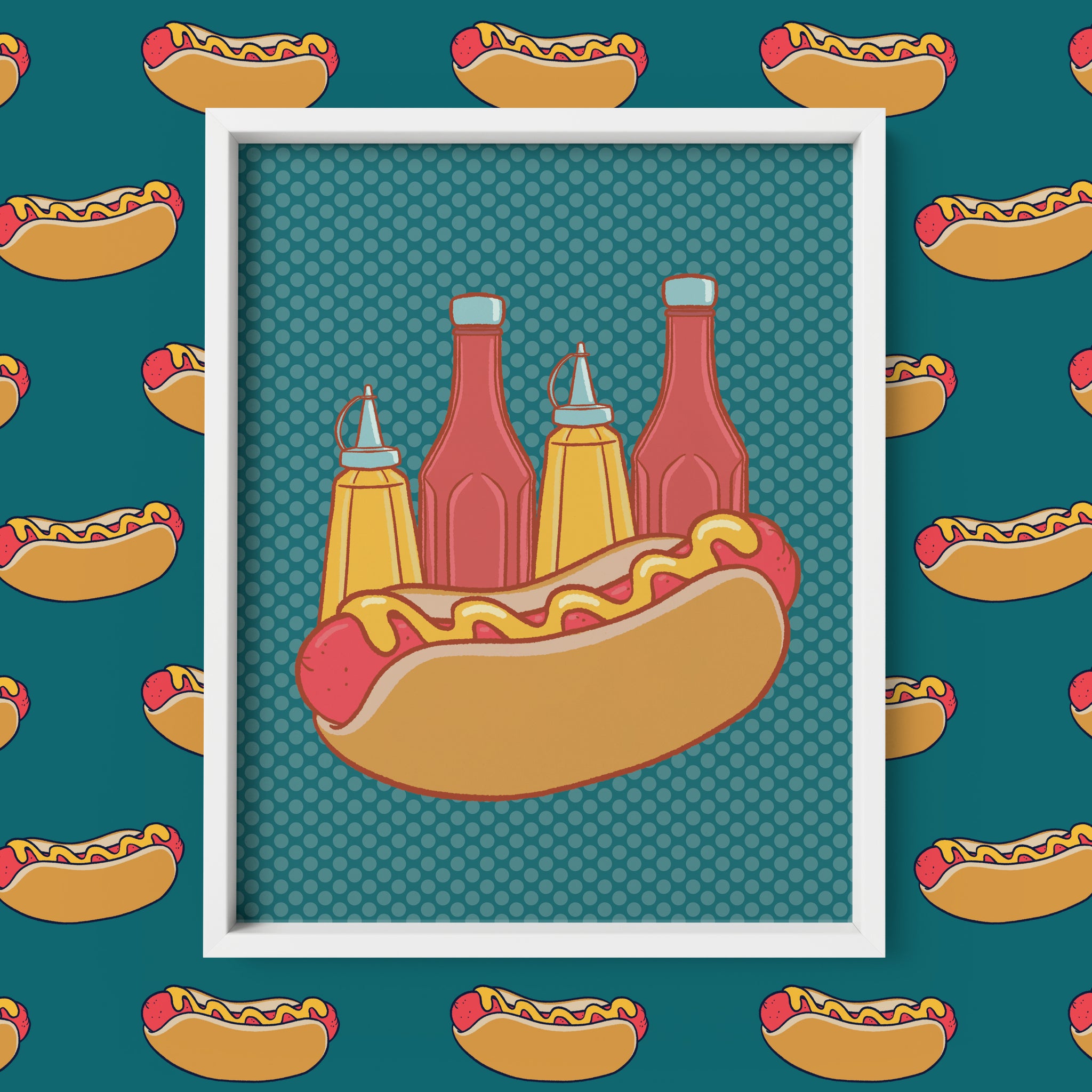 Hot Dog 8x10 Art Print