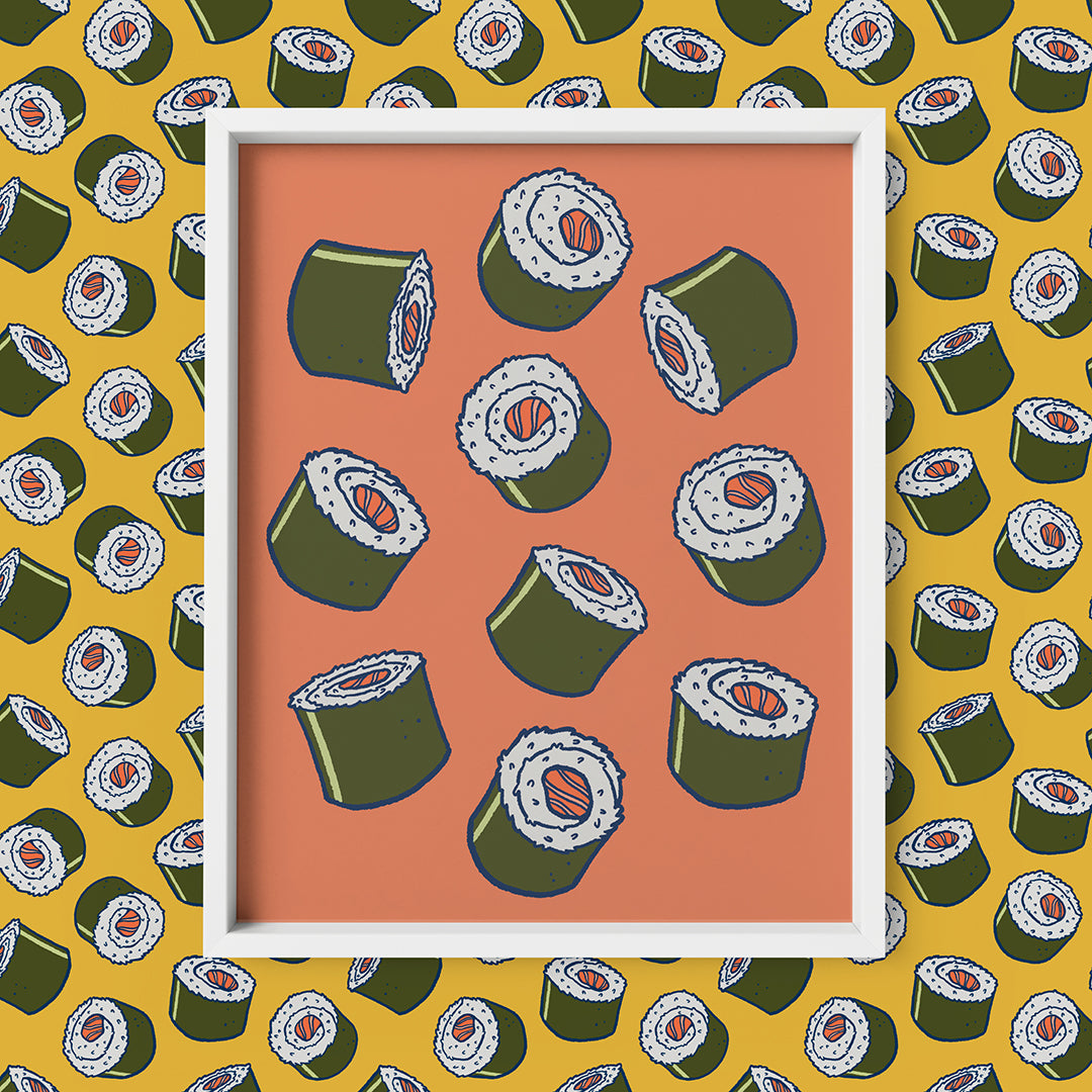 Sushi Rolls Art Print
